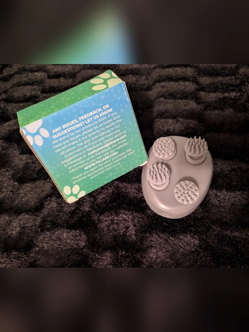 Electric Pet Massager - White/Grey
